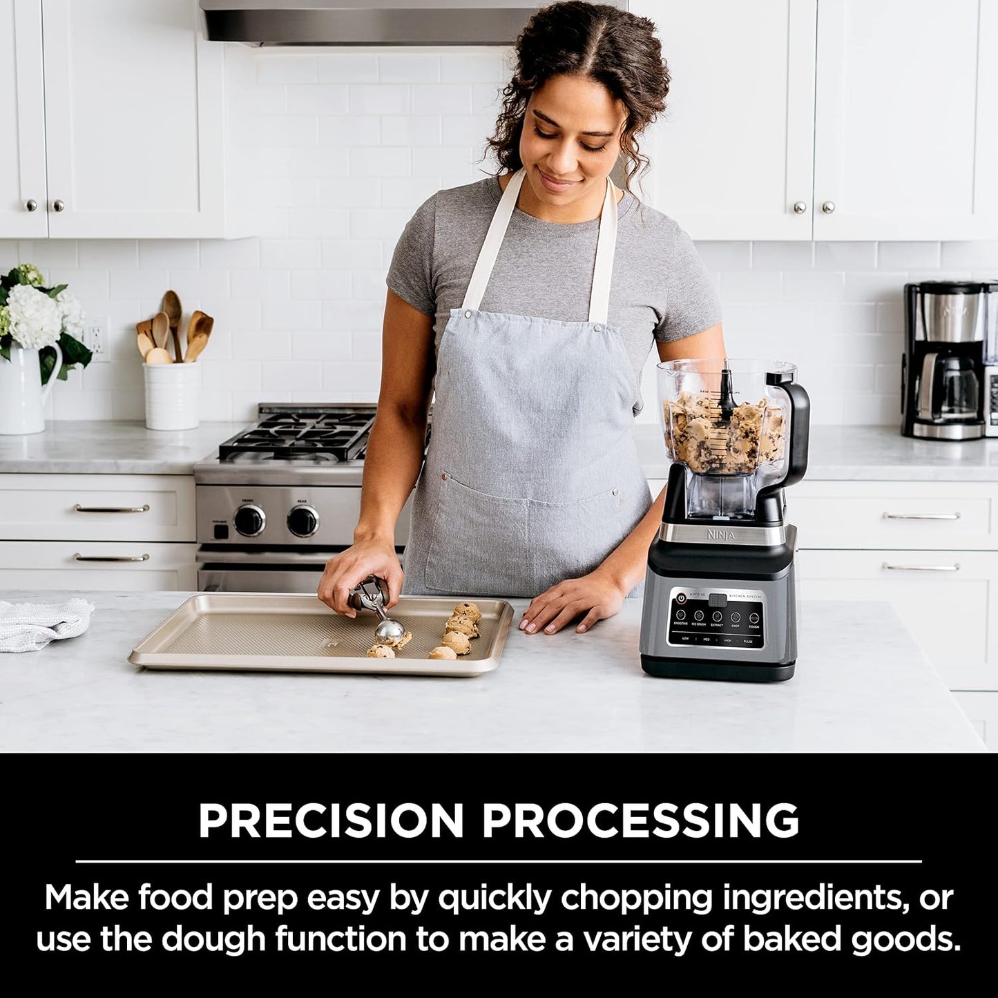 (New Open Box)  Ninja BN801C Professional Plus Kitchen System with Auto-iQ – 1400W | 72oz Pitcher