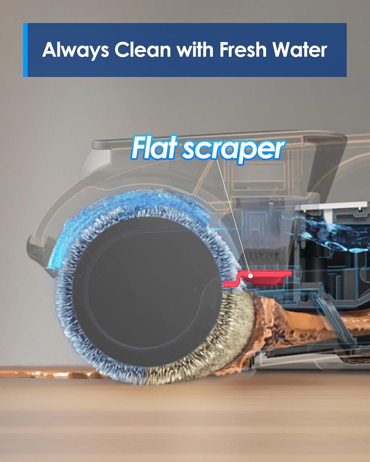 (Excellent) Tineco iFLOOR 5 Breeze Complete Wet Dry Vacuum Cordless Floor Washer, One-Step Cleaning for Hard Floors, Edge Clean, Auto Self-Cleaning, Lightweight & Cordless Design