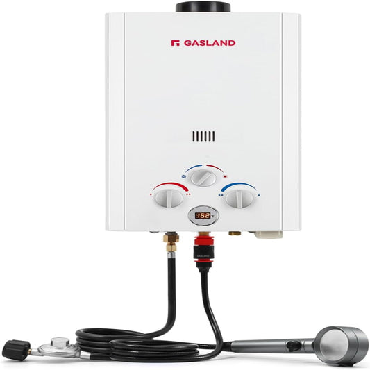 (New Open Box) GASLAND BE264 Tankless Water Heater Propane 10L, 2.64GPM Outdoor Propane