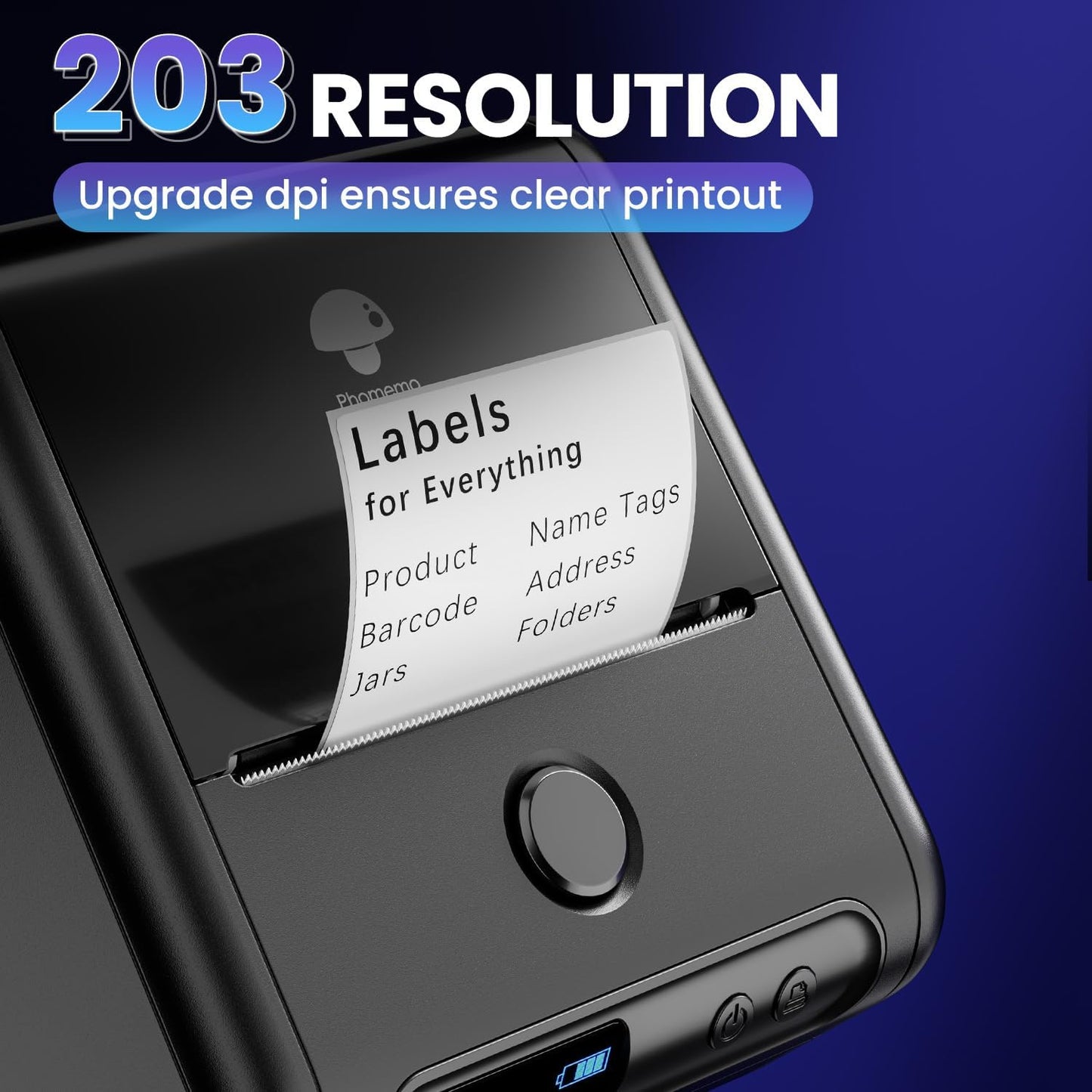 (Excellent) Phomemo M200 Label Maker | 3" Bluetooth Thermal Printer • Rolls Included