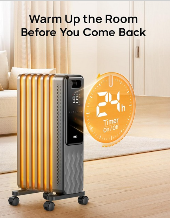 (New Open Box) Dreo Oil Filled Radiator, Electric Heater