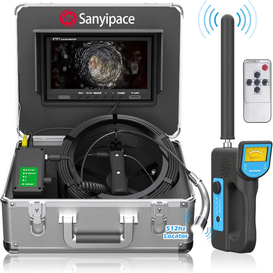 Sanyipace Sewer Camera with Locator 20M/65FT, Drain Plumbing Pipe Inspection Camera