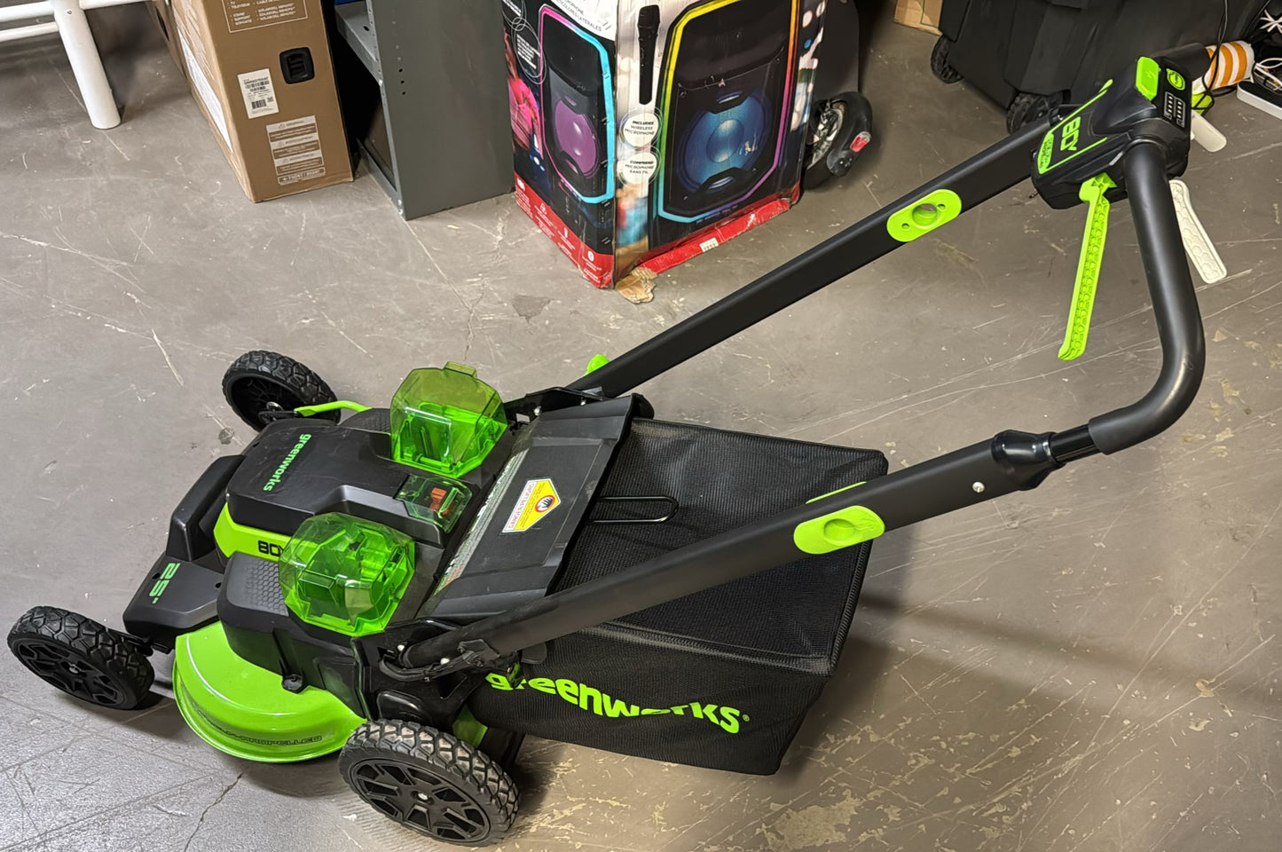 (New No Box) Greenworks 80V TRIO Combo 21-in Brushless Push Mower & 16-in Brushless String Trimmer