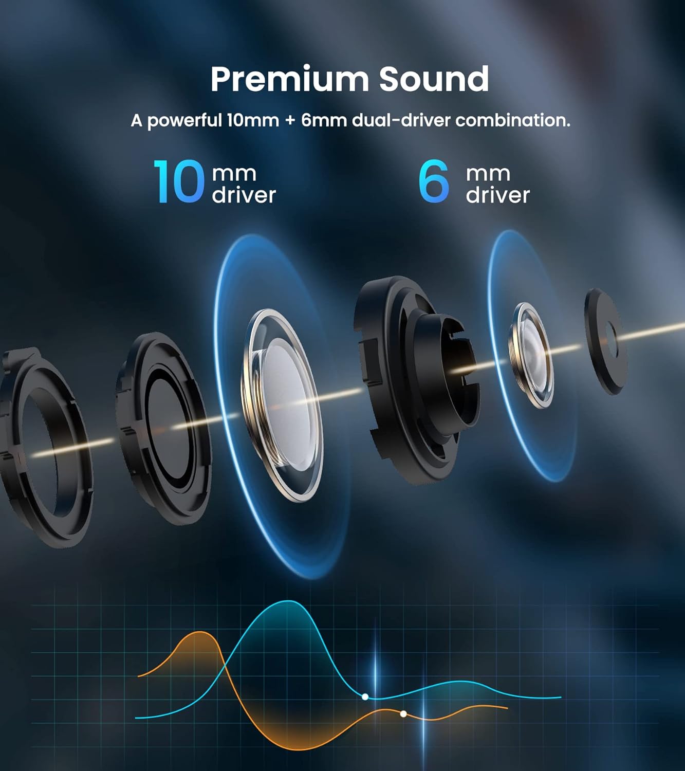 (New Open Box) Edifier W240TN Active Noise Cancellation Earbuds with Bluetooth V5.3 -