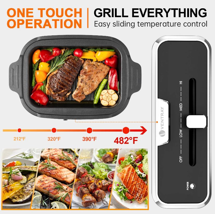 (New Open Box) Ventray EL-GRILL Electric Indoor Grill