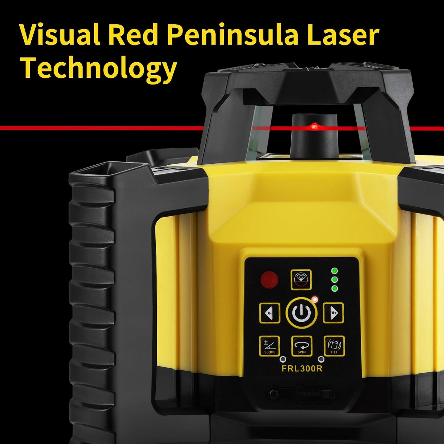 (New No Box)  Firecore FRL300R Rotary Laser Level | 1968FT Range • Self-Leveling • 360° Red Beam