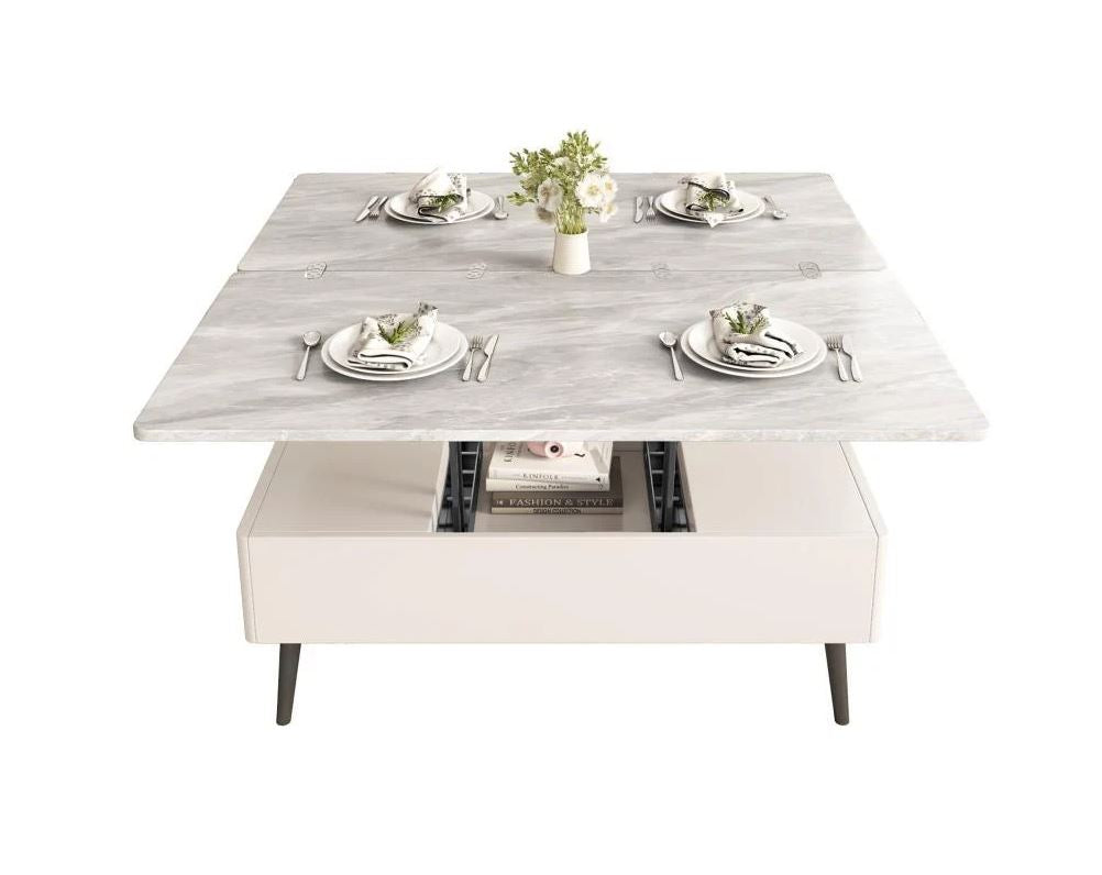 (New Open Box) Guyii Lift 43" Top Coffee Table with Storage, Modern Multifunction Center Table (DS0041)