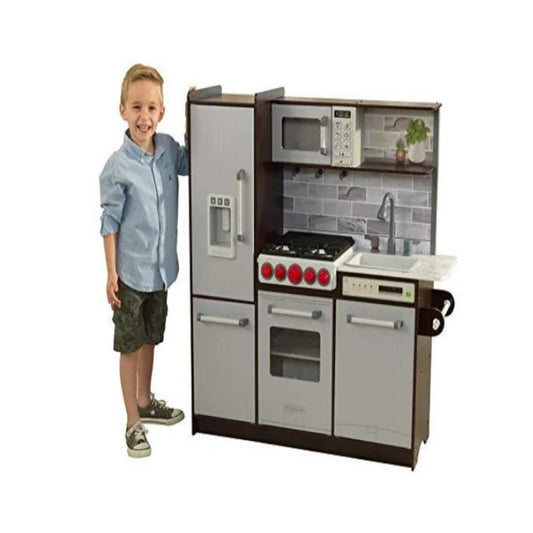 (New Open Box) KidKraft 53426 Ultimate Elite Play Kitchen with Ez Kraft Assembly
