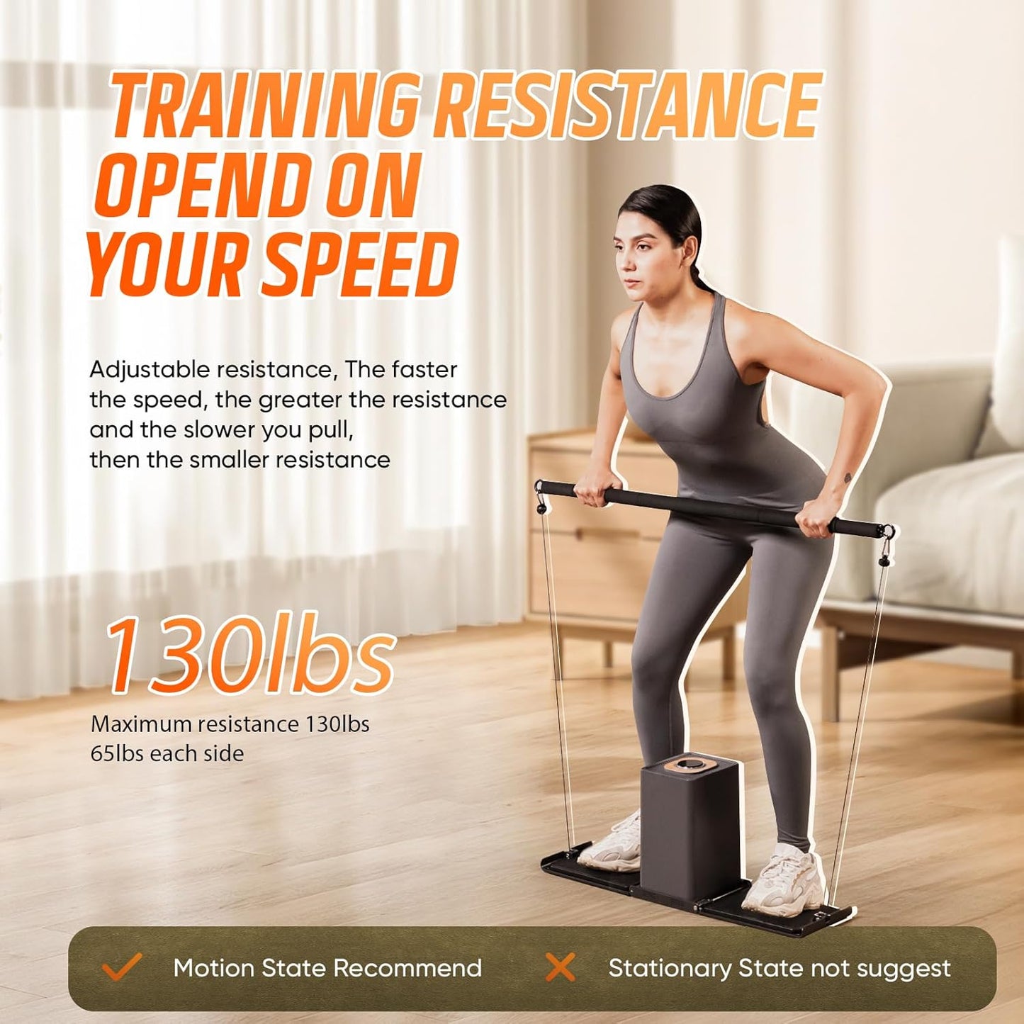 (New Open Box) Eahora SR3 Smart Home Gym Workout Cable Machine | Foldable Portable, Multi-Level Resistance Adjustable Trainer, HD Display | Home & Outdoor Fitness,Full Body Strength Training Fitness Exercise Machine