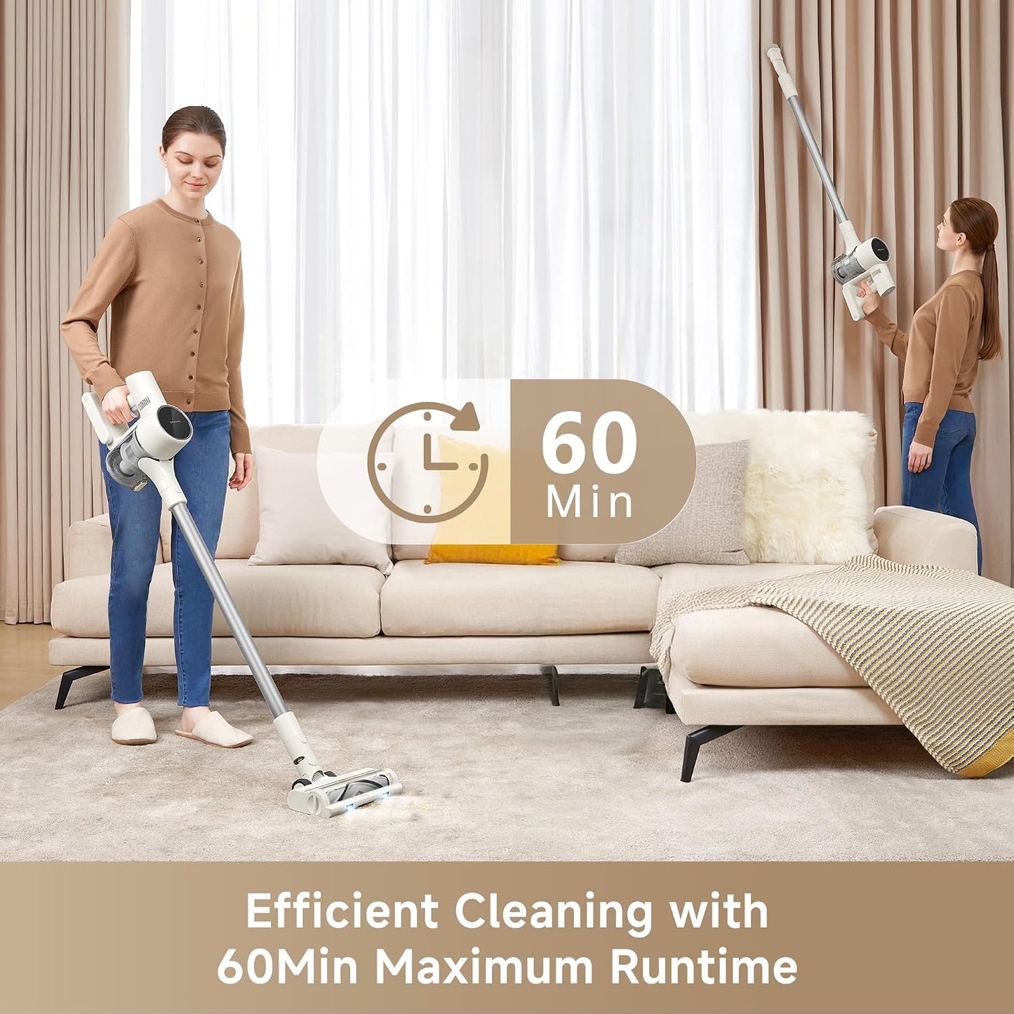 (New Open Box) DREAME R10 Pure Cordless Vacuum Cleaner – 120AW | 60 Min Runtime | Anti-Tangle
