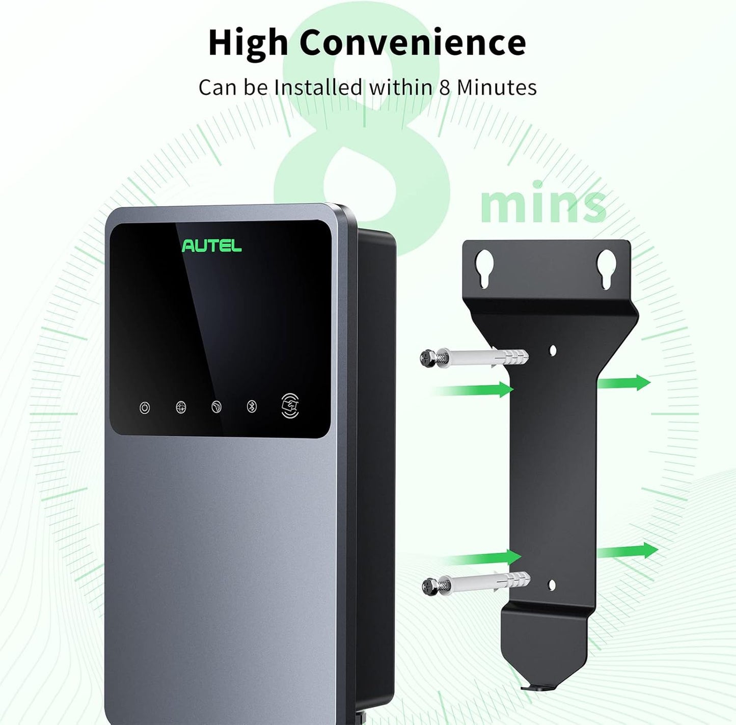 (New Open Box) Autel MaxiCharger Home EV Charger Maxi US AC W10 N14-H | Level 2 • 40A • NEMA 14-50 Plug
