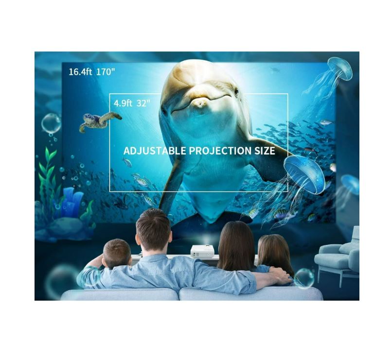 (New Open Box) VANKYO Leisure 3 1080P Supported Mini Projector, LED Portable Projector Support 170'' Display,