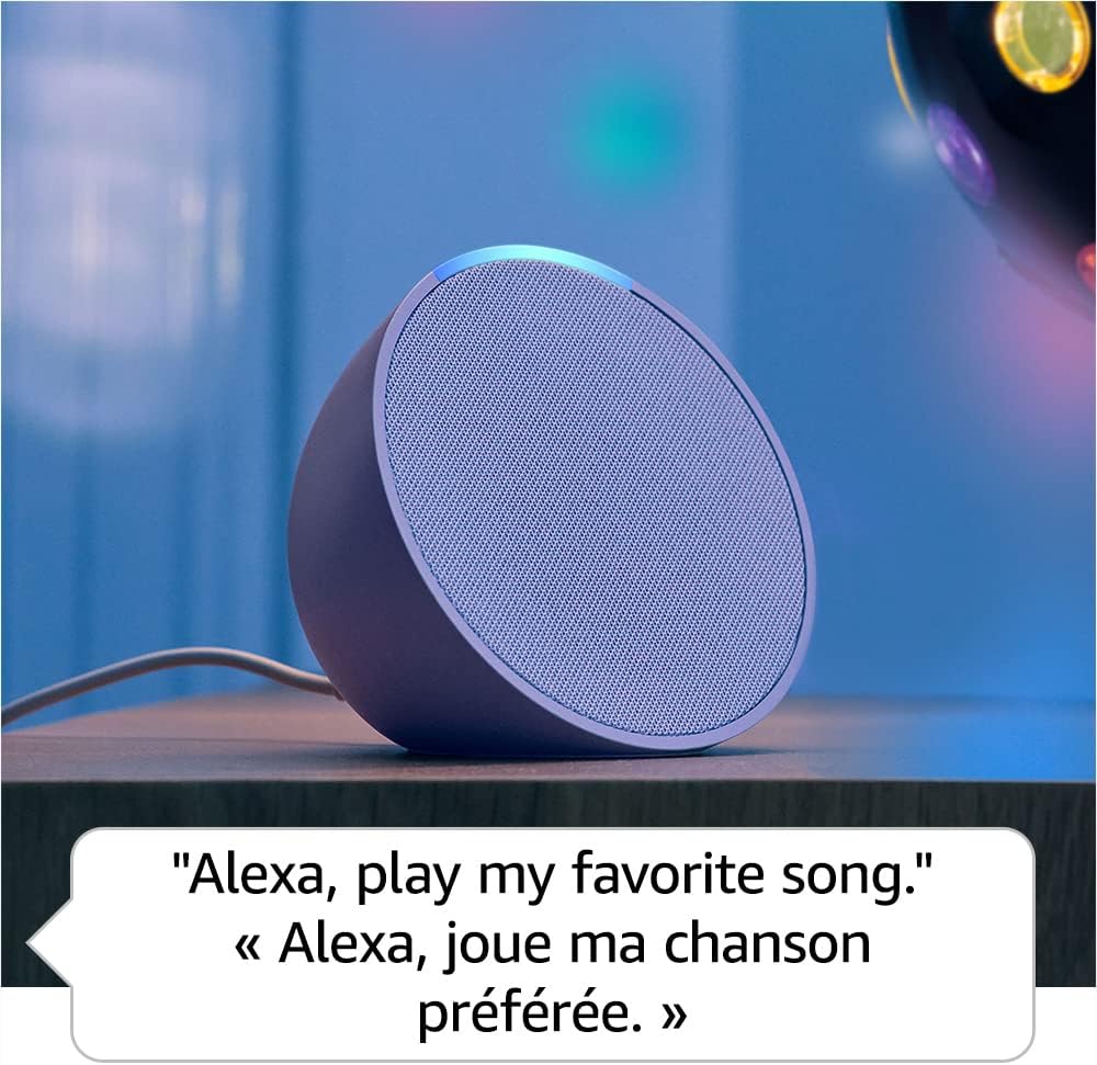 (Excellent) Amazon Echo Pop, Our smallest Alexa speaker, Fits in any room, Charcoal