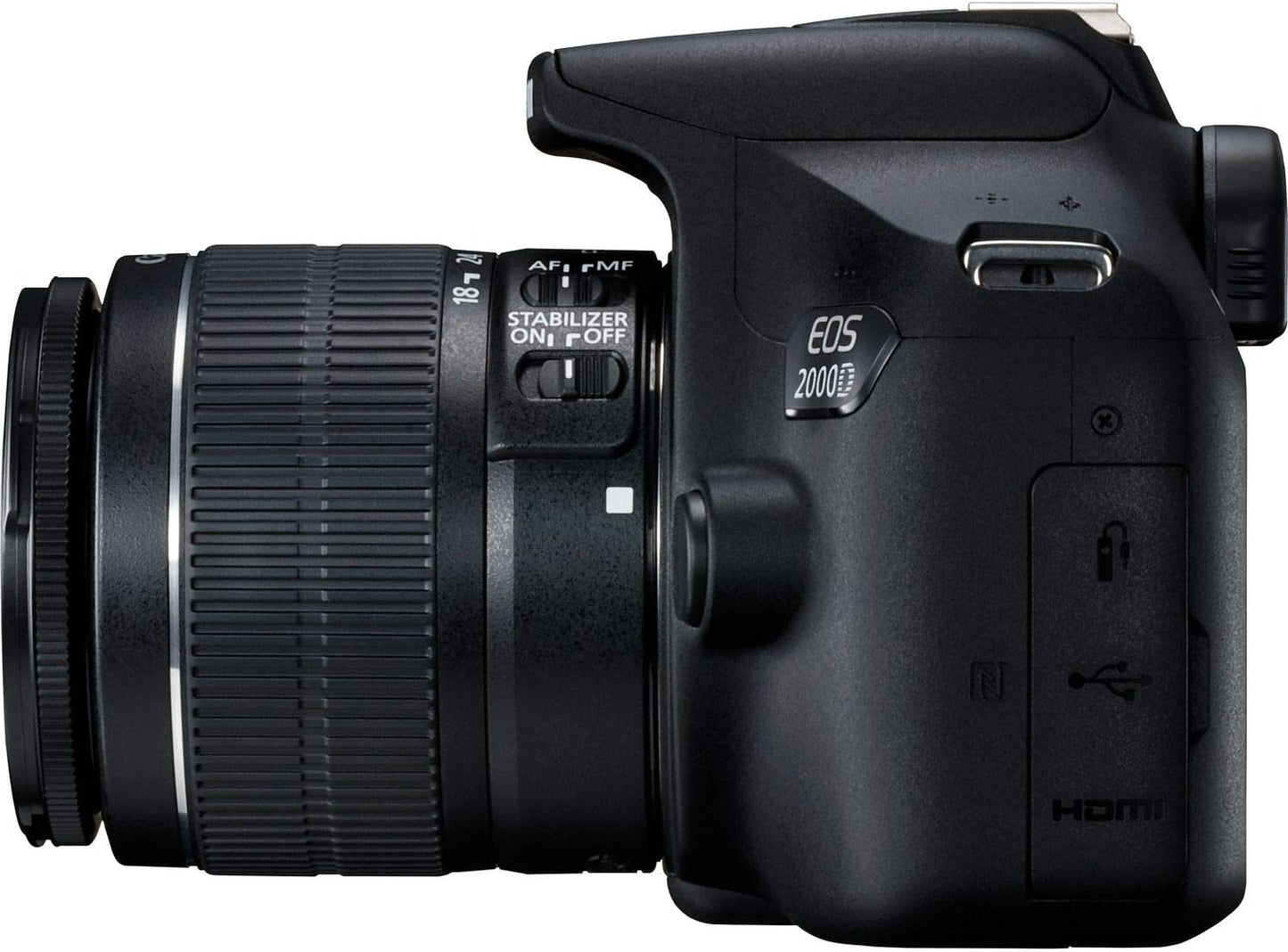 (New Open Box) Canon EOS 2000D DSLR Camera | EF-S 18-55mm III | 64GB SD | Flash | Lenses + Tripod
