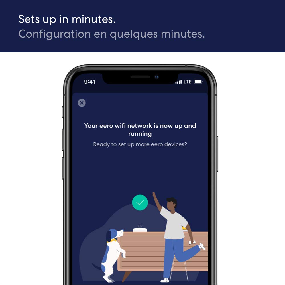 (Excellent) Amazon Eero 2nd Gen mesh wifi system - Coverage up to 4,500 sq. ft., 3-pack