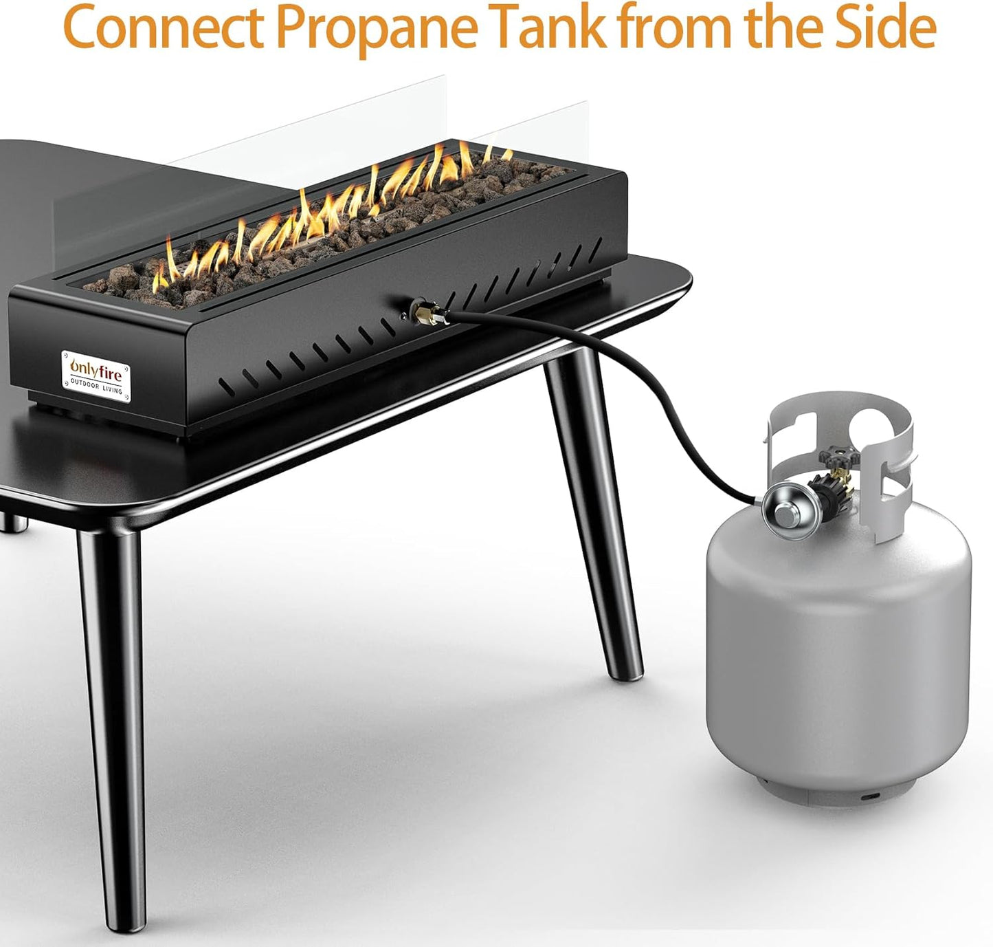 (New Open Box) ONLYFIRE OUTDOOR LIVING 28" Propane Gas Fire Pit (FP044)