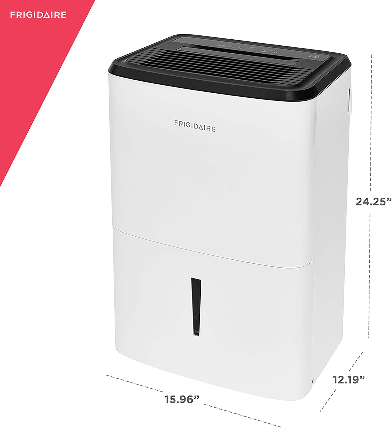 (New Open Box) Frigidaire FFAD2233W1 Dehumidifier – 22 Pint | Custom Humidity Control | White