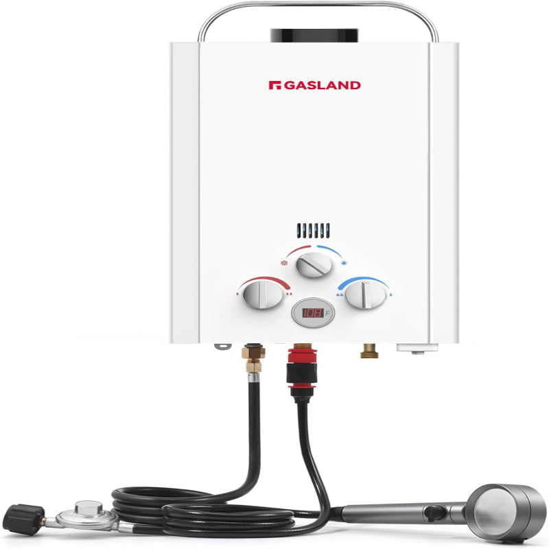 (Excellent) Tankless Water Heater, Gasland BE158 1.58GPM 6L Outdoor Portable Gas Water Heater, White