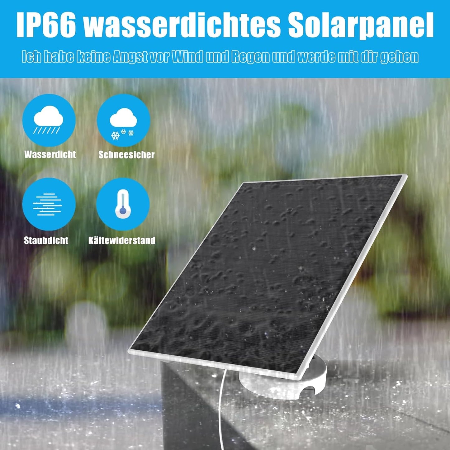 (Brand New) 6W Solar Panel for Ring Spotlight Cam / Stick Up Cam – Fast Charge & Weatherproof