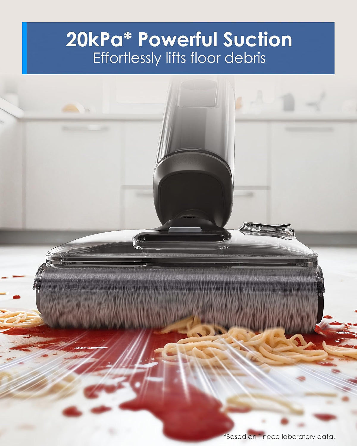 (New Open Box) Tineco Floor ONE i6 Stretch Wet Dry Vacuum Cleaner, Vacuum & Mop All in One, 20kpa Powerful Suction, Up to 40 Minutes Runtime, 180° Lay-Flat, Anti-Tangle Design, Full-Path Self-Cleaning&185℉ Flashdry