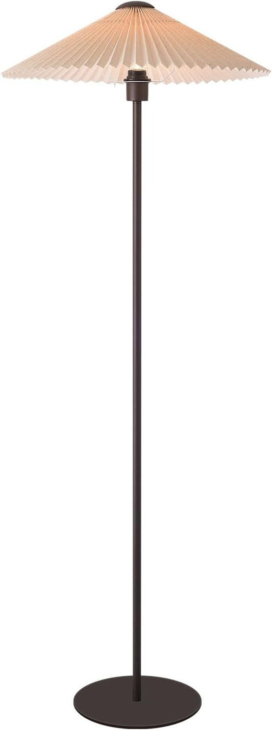 (New Open Box) KUNJOULAM Floor Lamp,Brown Pole Floor Lamps for Living Room, Simple Design Tall Lamp