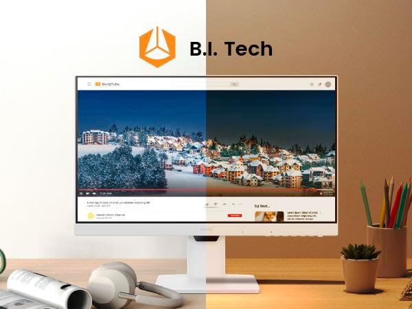 (New Open Box) BenQ GW2486TC 24" Office Monitor – USB-C | IPS | Height Adjustable | Eye-Care Tech