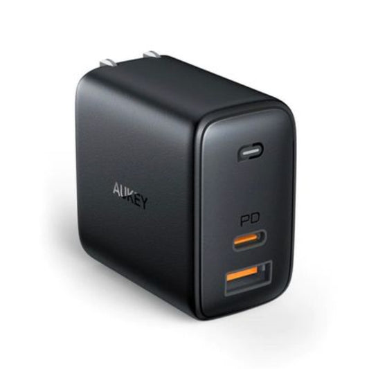 AUKEY Omnia Mix Dual-Port USB-C + USB-A PD 65W Charger (Black)