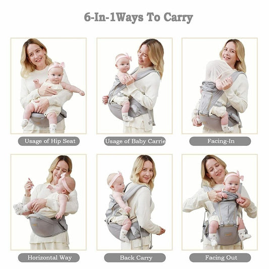 Refurbished (excellent) GROWNSY Baby Carrier, Multi-Function, Light Weight, Supports Up to 66 lbs
