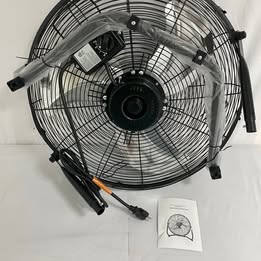 (New Open Box) Simple Deluxe HIFANXFLOOR20 20 inch Floor Fan - Black