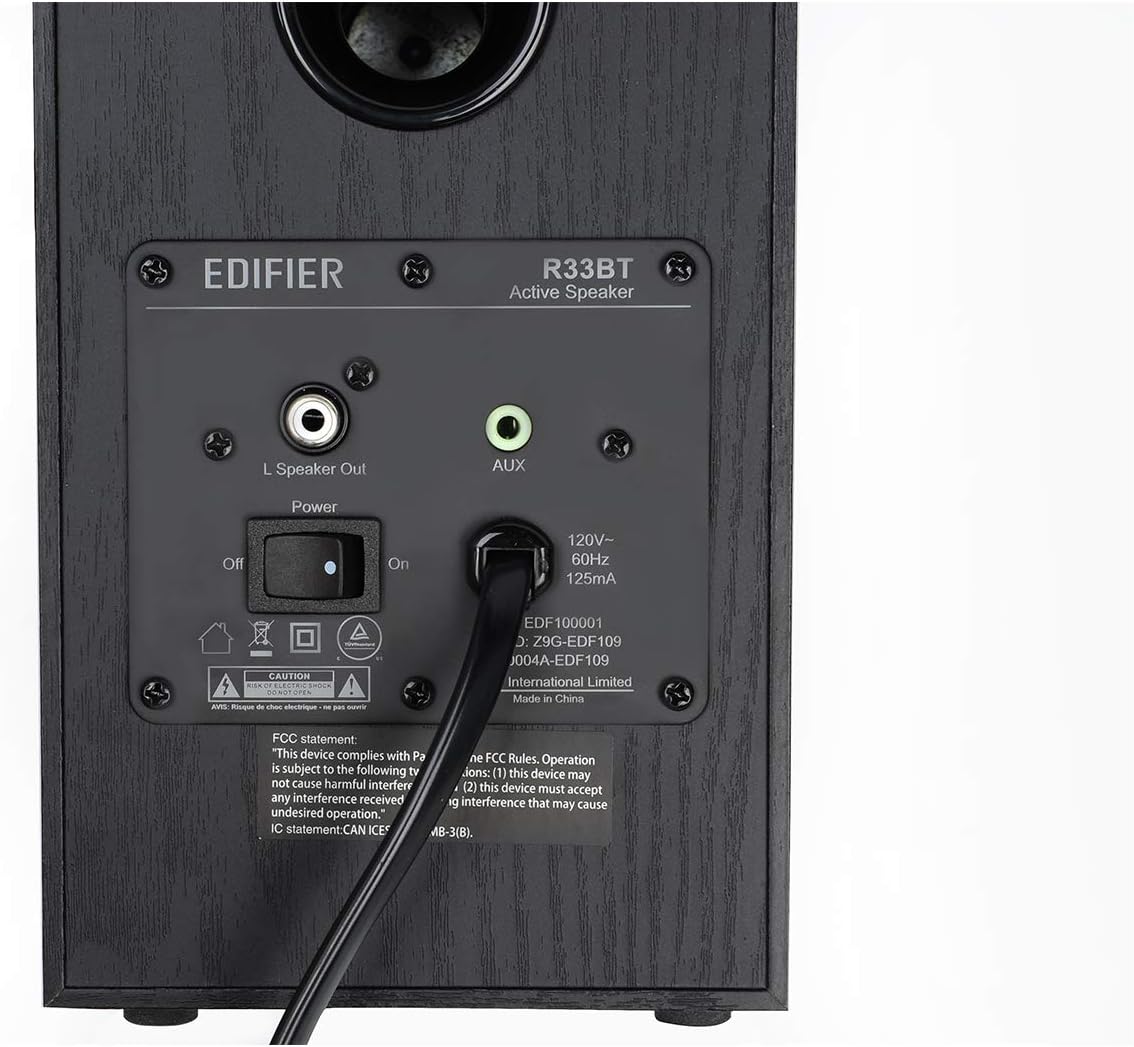 (New Open Box) Edifier R33BT Active Bluetooth Computer Speakers - 2.0 Bookshelf Speaker