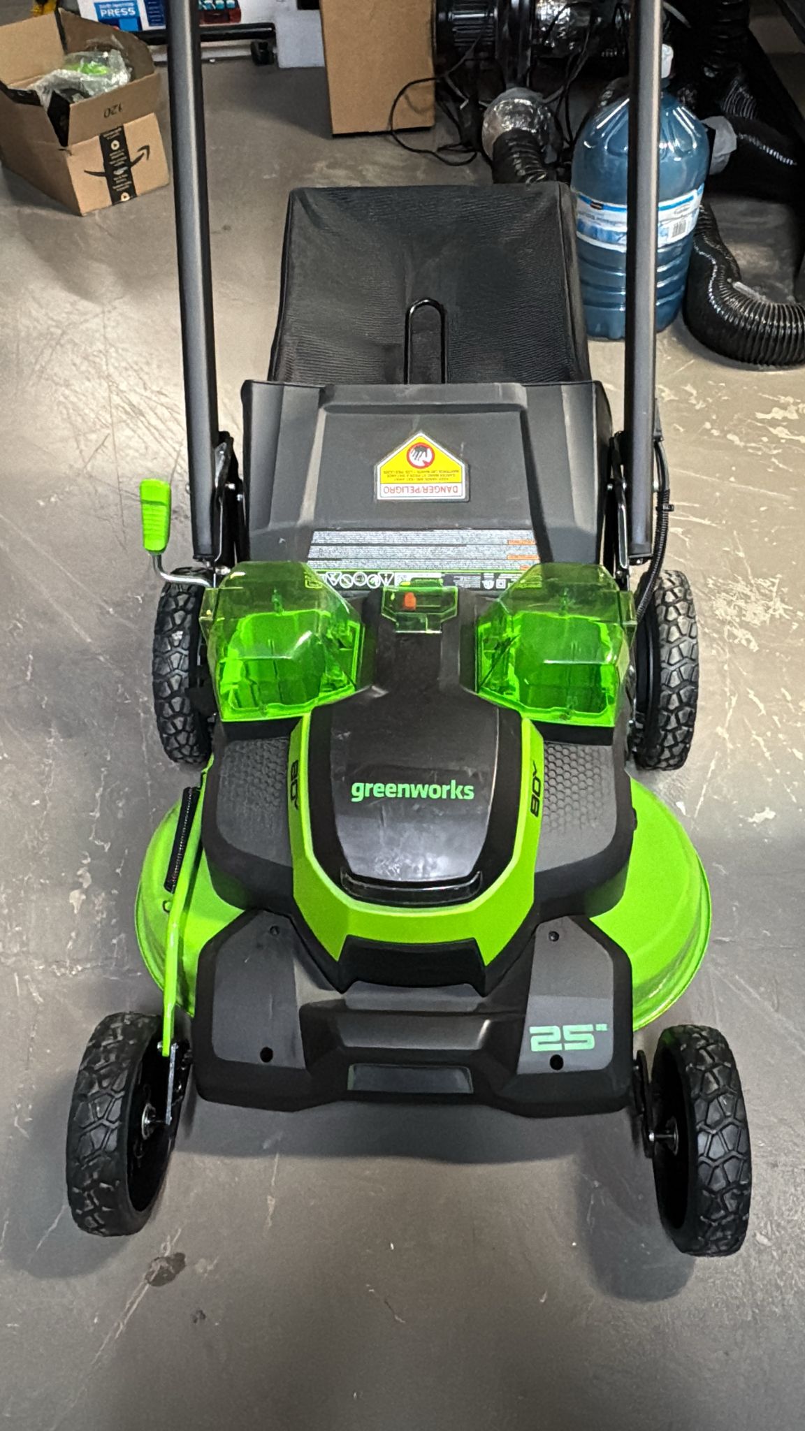 (New No Box) Greenworks 80V TRIO Combo 21-in Brushless Push Mower & 16-in Brushless String Trimmer