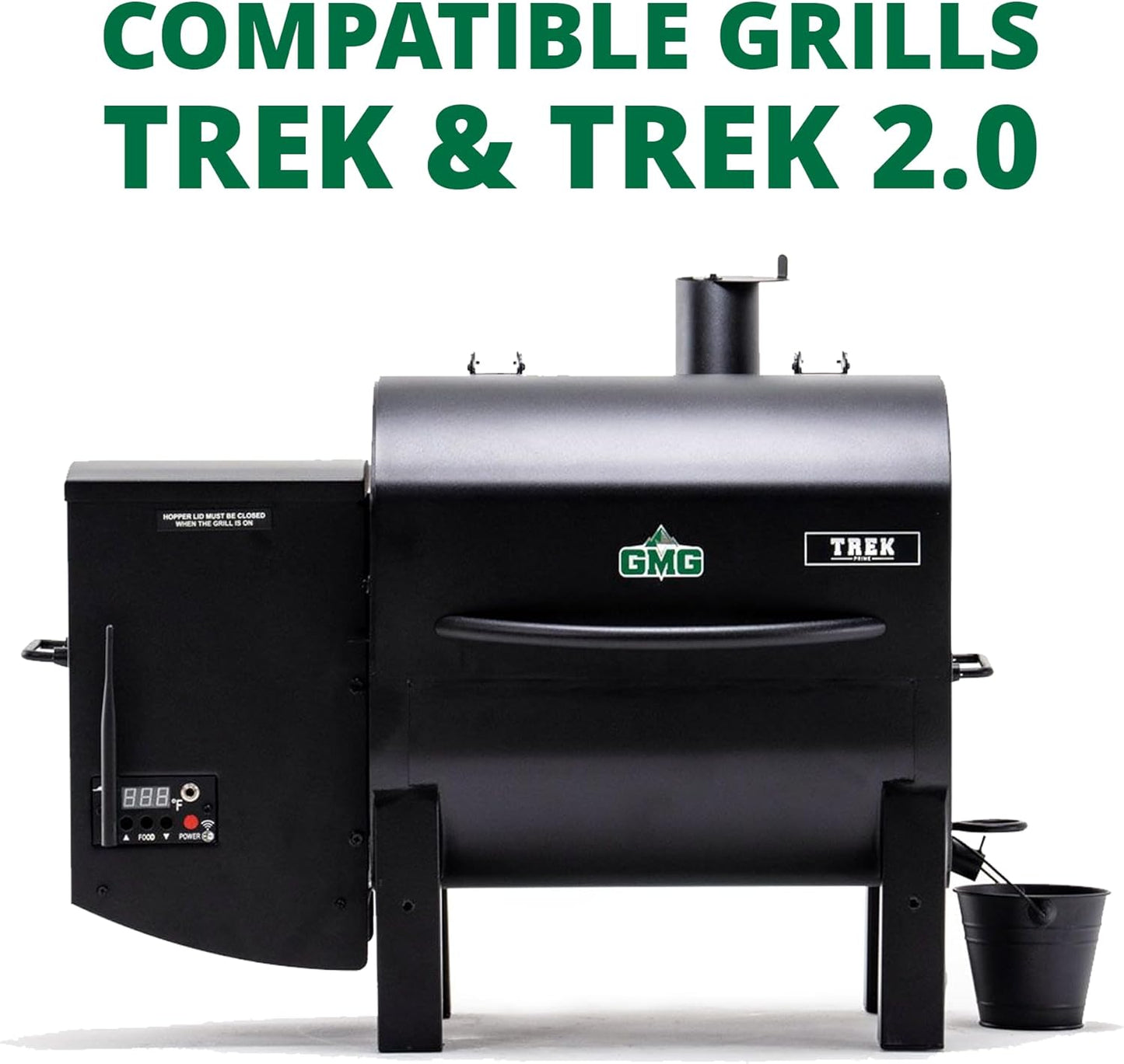 (New Open Box) GMG Stainless Steel Trek Cart Stand – Locking Wheels + Bottom Shelf!