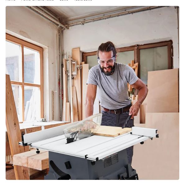 (New Open Box)  Garvee 10" Multifunctional Table Saw | 15A • 5000RPM •