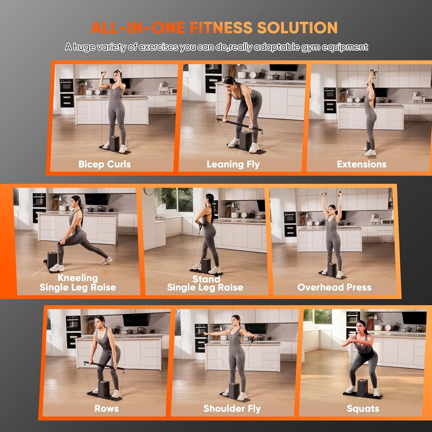 (New Open Box) Eahora SR3 Smart Home Gym Workout Cable Machine | Foldable Portable, Multi-Level Resistance Adjustable Trainer, HD Display | Home & Outdoor Fitness,Full Body Strength Training Fitness Exercise Machine