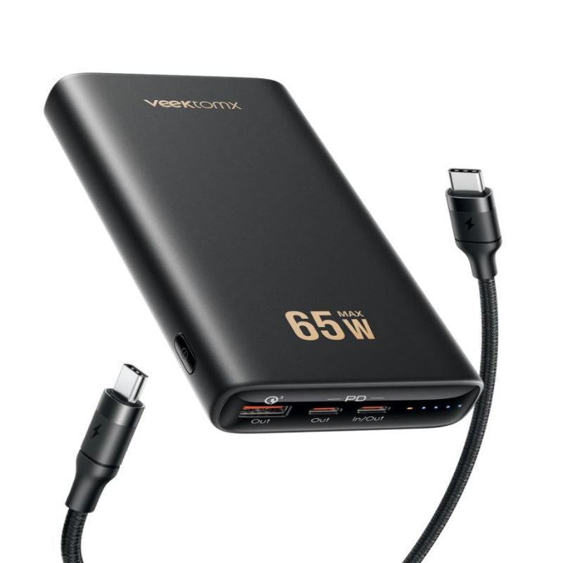 (Excellent) Laptop Power Bank, 65W Fast Charging Portable Charger Extra 100W USB