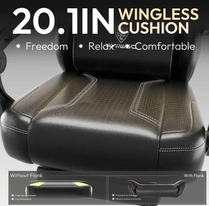 (New Open Box)  Dowinx Ergonomic Series 6650 Gaming Chair | Pocket Spring Cushion • Footrest