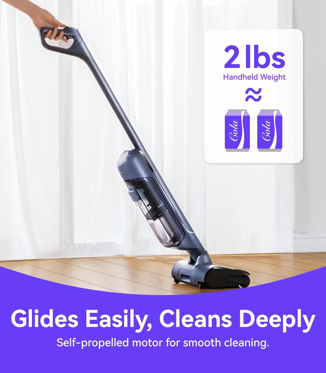 (New Open Box) NARWAL S20 Pro Cordless Vacuum Mop with Self-Cleaning, Wet Dry Vacuum Cleaner for Hard Floors, Ideal for Families with Kids and Pets