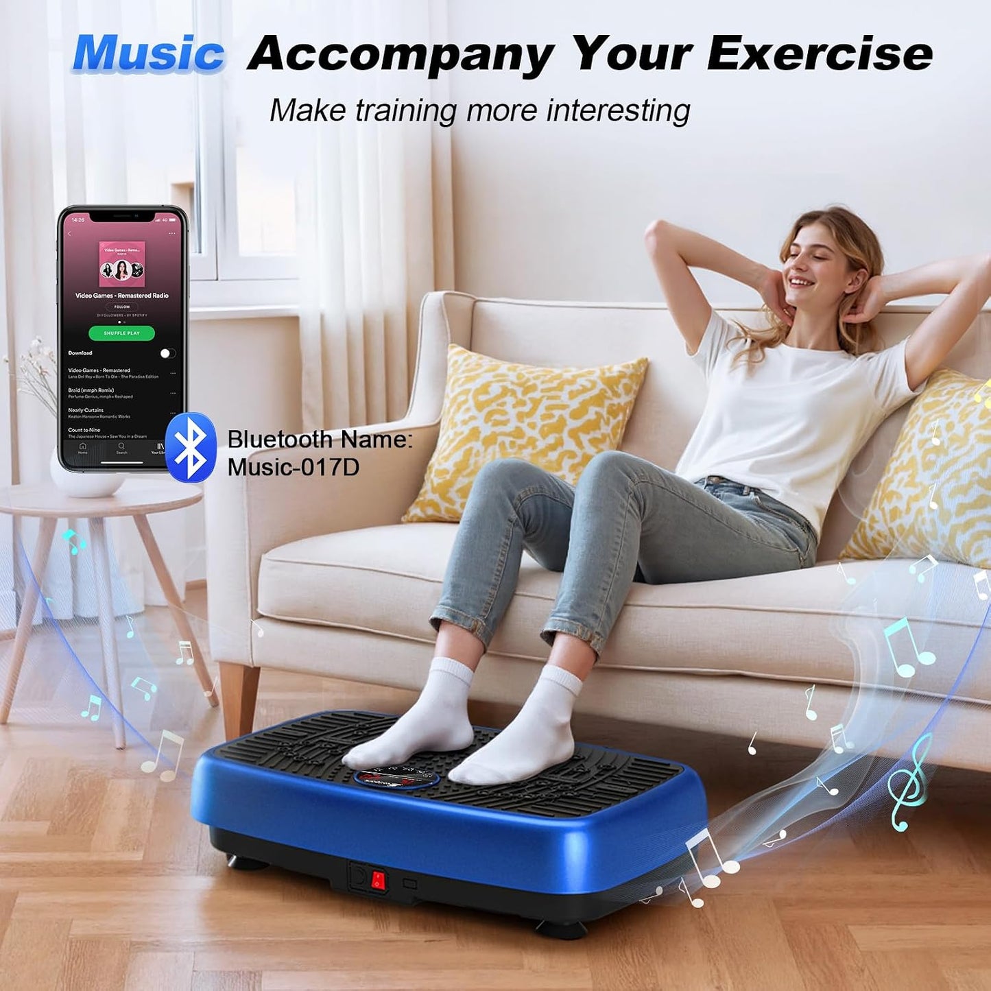 (New Open Box) EvoSpark Vibration Plate Exercise Machine | Dual Motor • 450 LBS Capacity