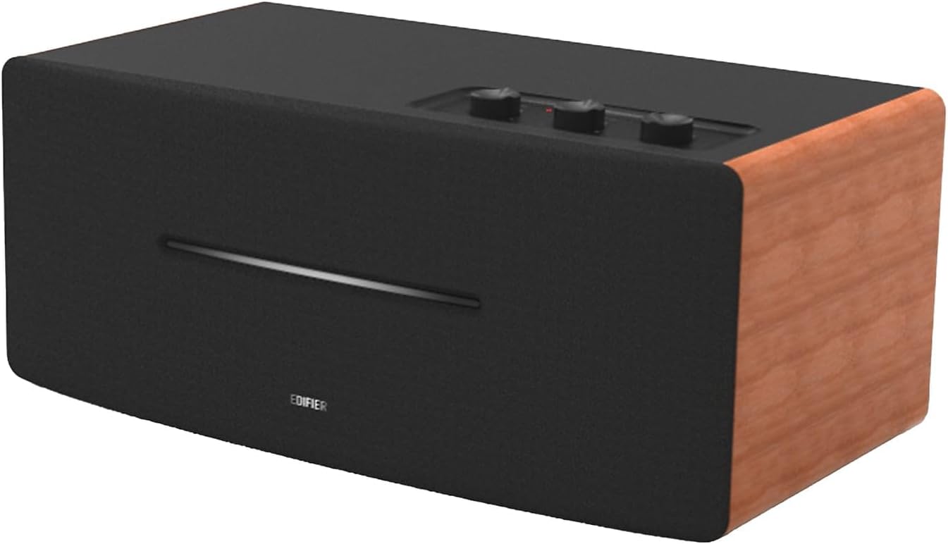 (New Open Box) Edifier D12 Integrated Desktop Computer Speakers with Bluetooth 5.0, Wireless Stereo