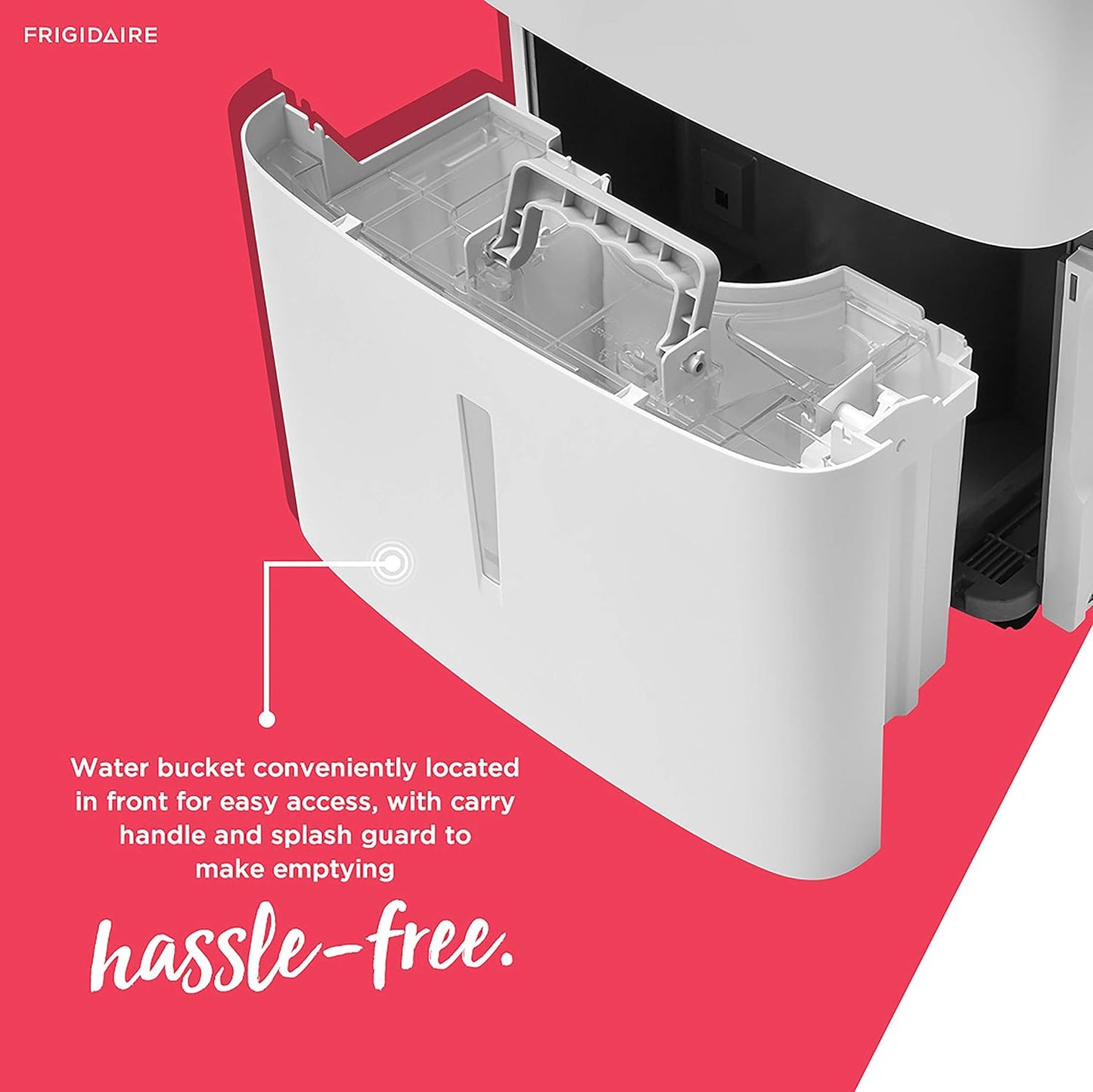 (New Open Box) Frigidaire FFAD2233W1 Dehumidifier – 22 Pint | Custom Humidity Control | White