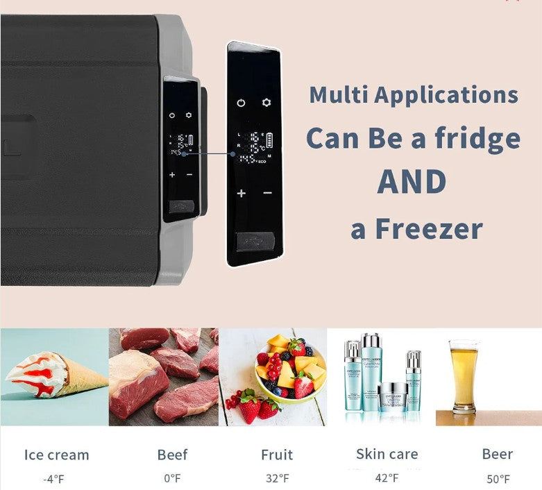 (New Open Box) Alpicool T50 Flexible Dual Zone Portable Car Fridge