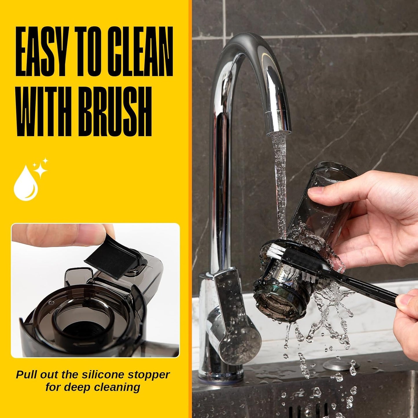 (Excellent) Ventray Ginnie Mini Cold Press Juicer, Small Slow Masticating Juicer for Vegetables and Fruits