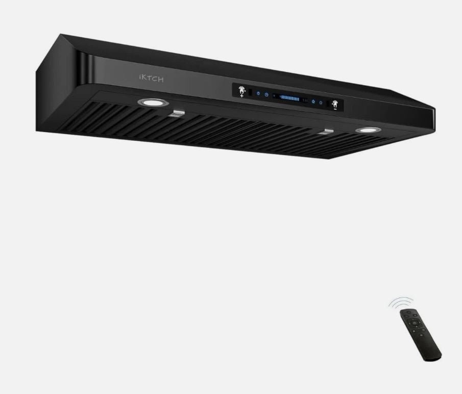 (New Open Box) IKTCH 30 Inch Under Cabinet Range Hood with 900-CFM (IKC01-30-BSS)