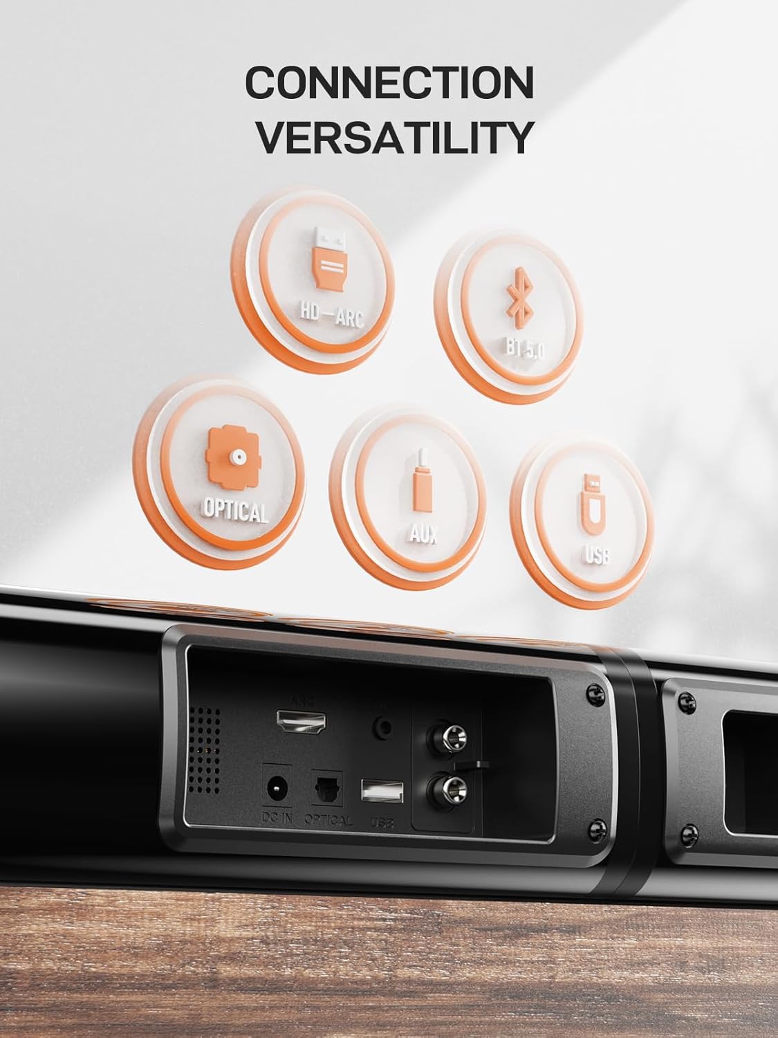 (New Open Box) Mevosto 2.2CH Soundbar 80W | Model D7H • 2-in-1 Separable