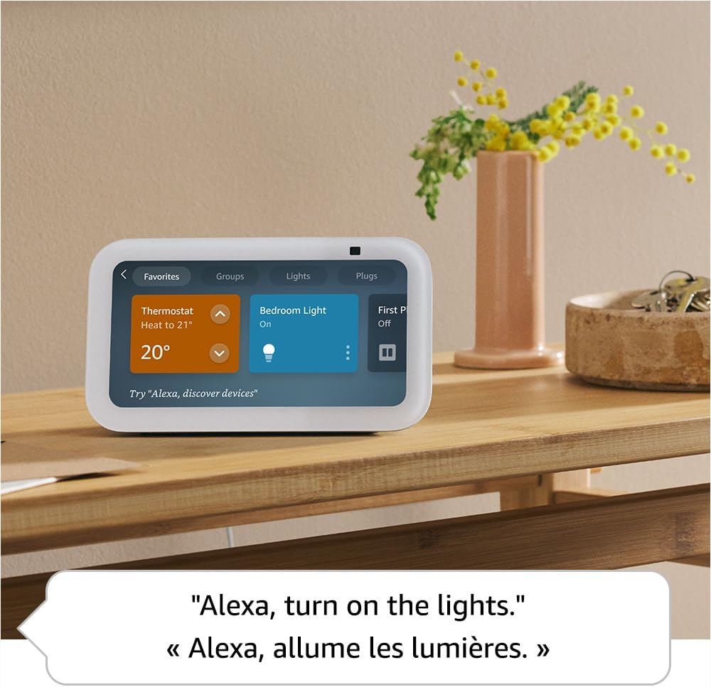(Excellent) Amazon Echo Show 5 (3rd Gen) Smart Display | Deeper Bass • Clearer Sound • Charcoal