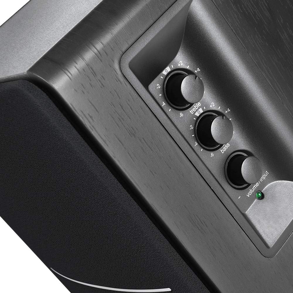 (New Open Box) Edifier R1280DBs Active Bluetooth Bookshelf Speakers - 2.0 Wireless Studio Monitor Speaker