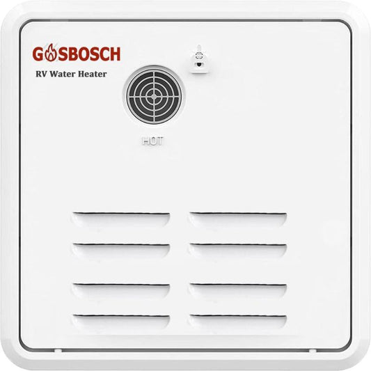 (New Open Box) GasBosch GB4000 RV Tankless Hot Water Heaters, Propane Water Heaters for RV, (White)