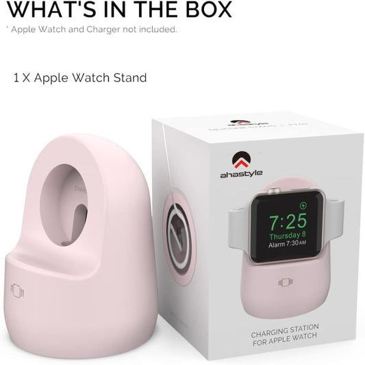 AhaStyle Charging Stand Dock [Supports Nightstand Mode ] Silicone for apple watch