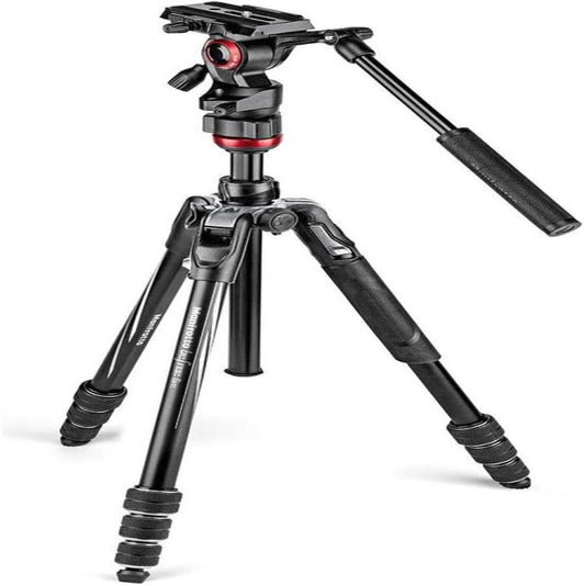 (Good) Manfrotto Travel Befree Live Aluminium Tripod Twist, Video Head, Black, Compact