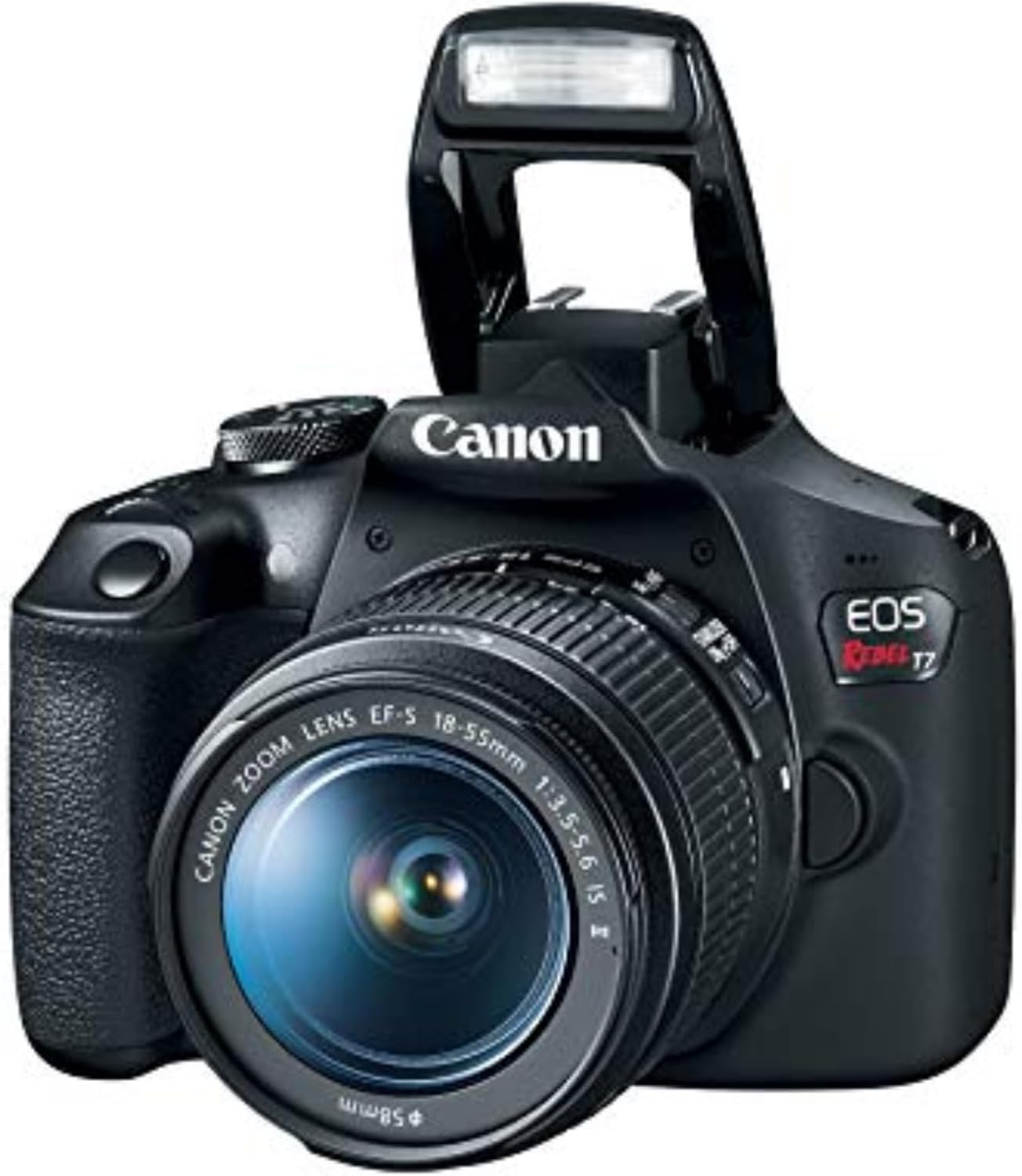 (New Open Box) Canon EOS Rebel T7 DSLR Camera | EF-S 18-55mm III | 64GB SD | Flash | Lenses + Tripod